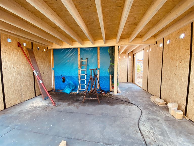 Bau eines Holzhauses in Viersen